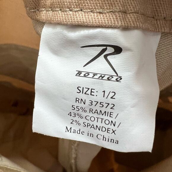 Rothco Tan Desert Camo Capri Pants SIZE 1/2 Regular Nwt - Picture 4 of 6